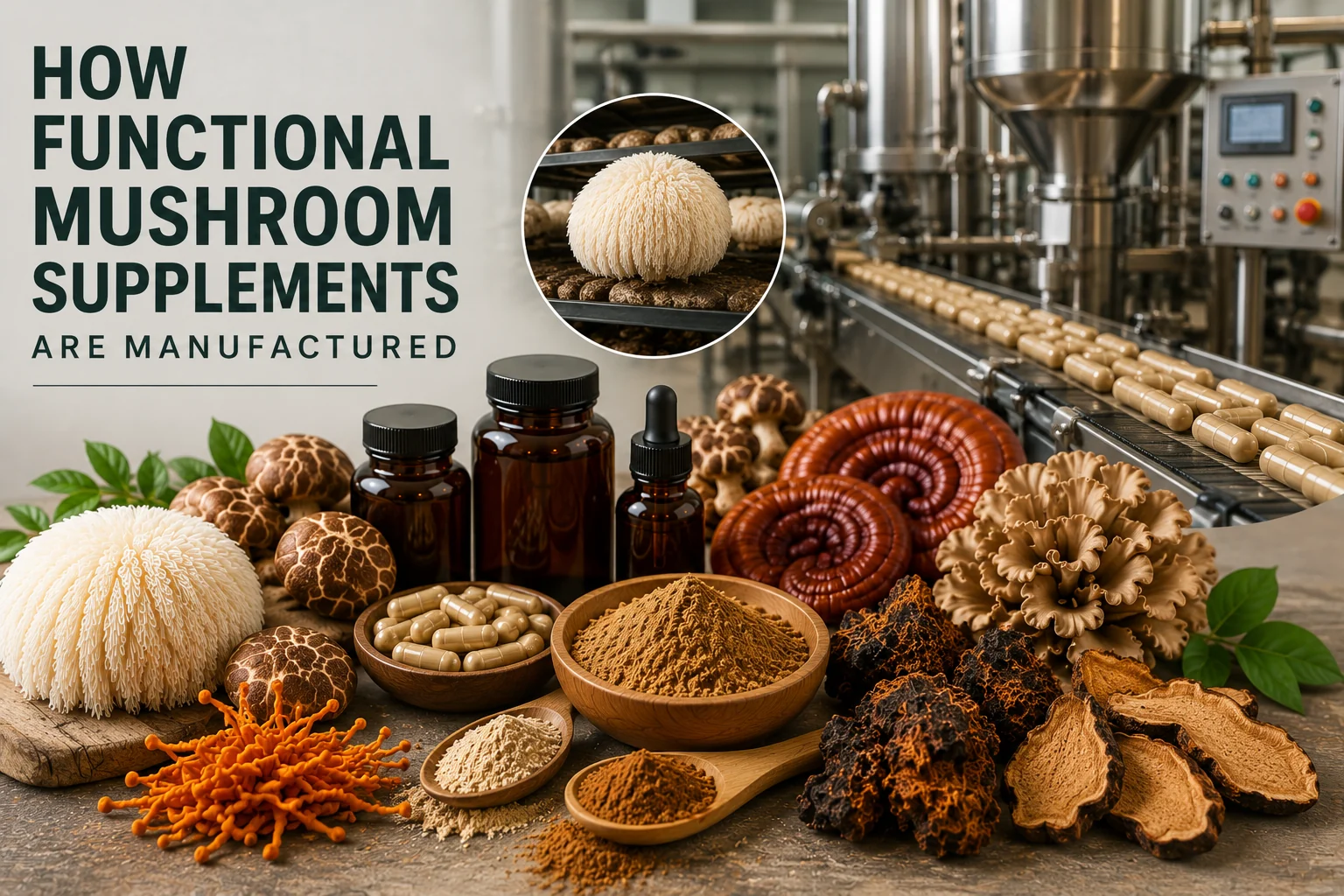 How Functional Mushroom Supplements Are Manufactured