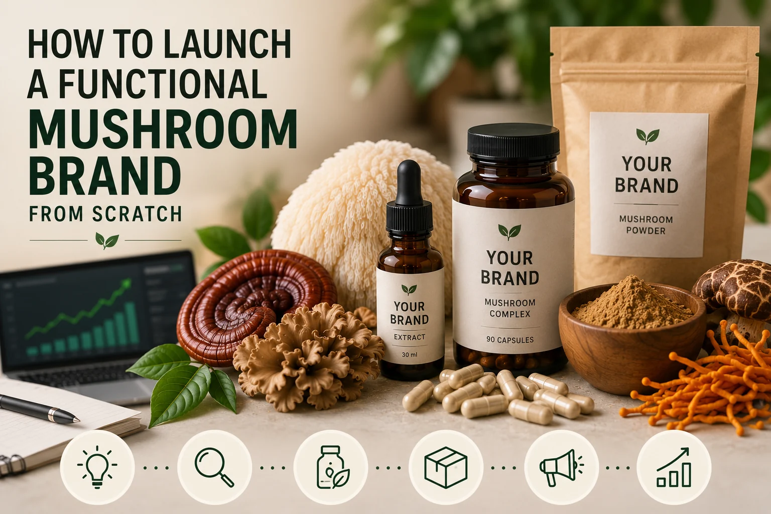 How to Launch a Functional Mushroom Brand from Scratch