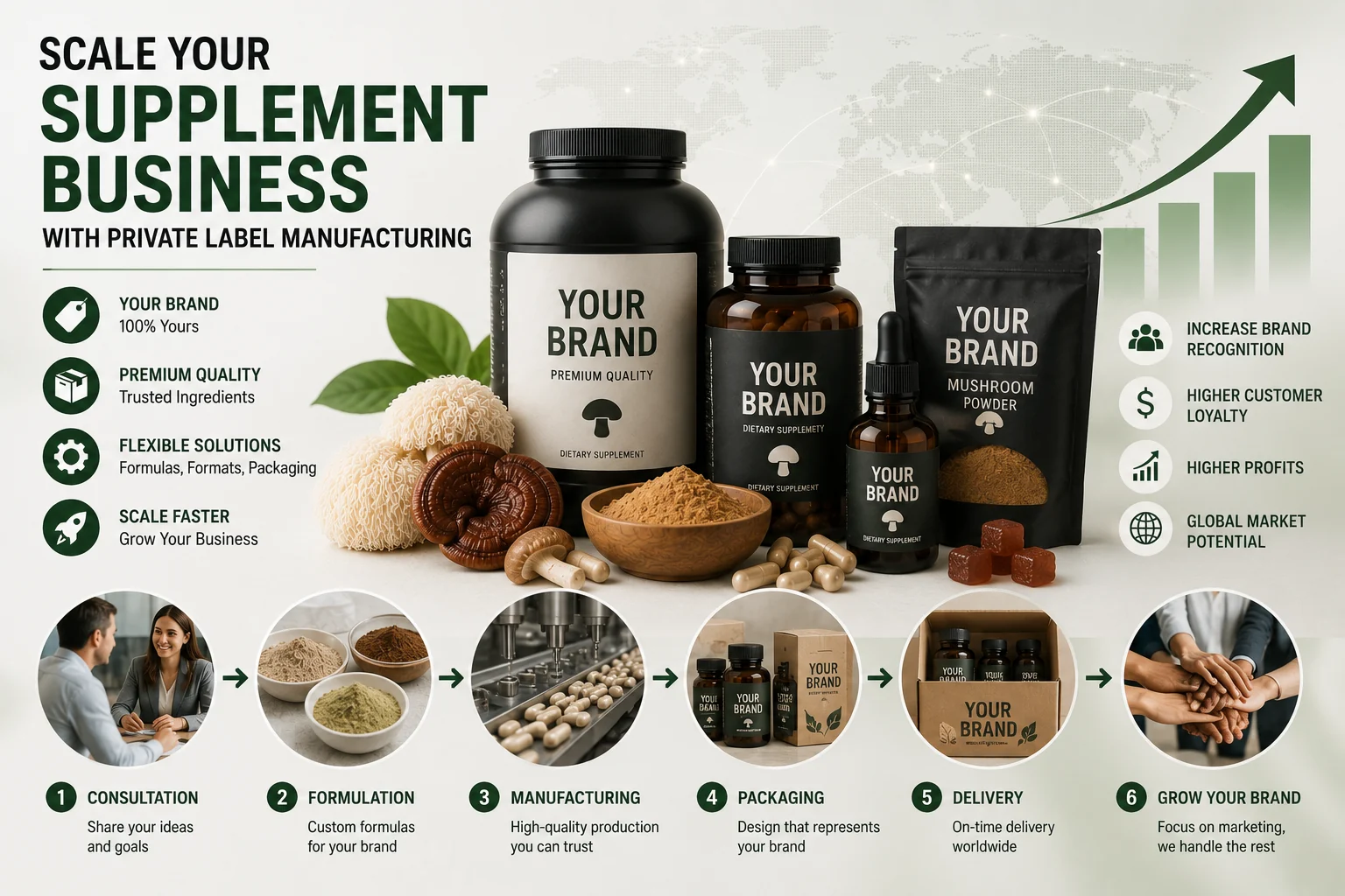 How to Scale Your Supplement Business with Private Label Manufacturing