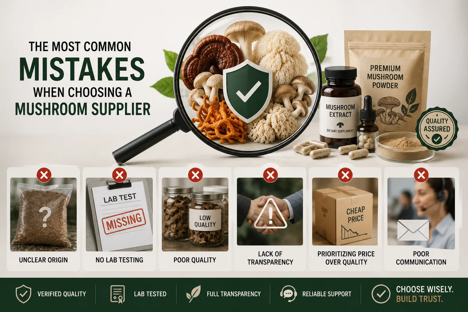 The Most Common Mistakes When Choosing a Mushroom Supplier