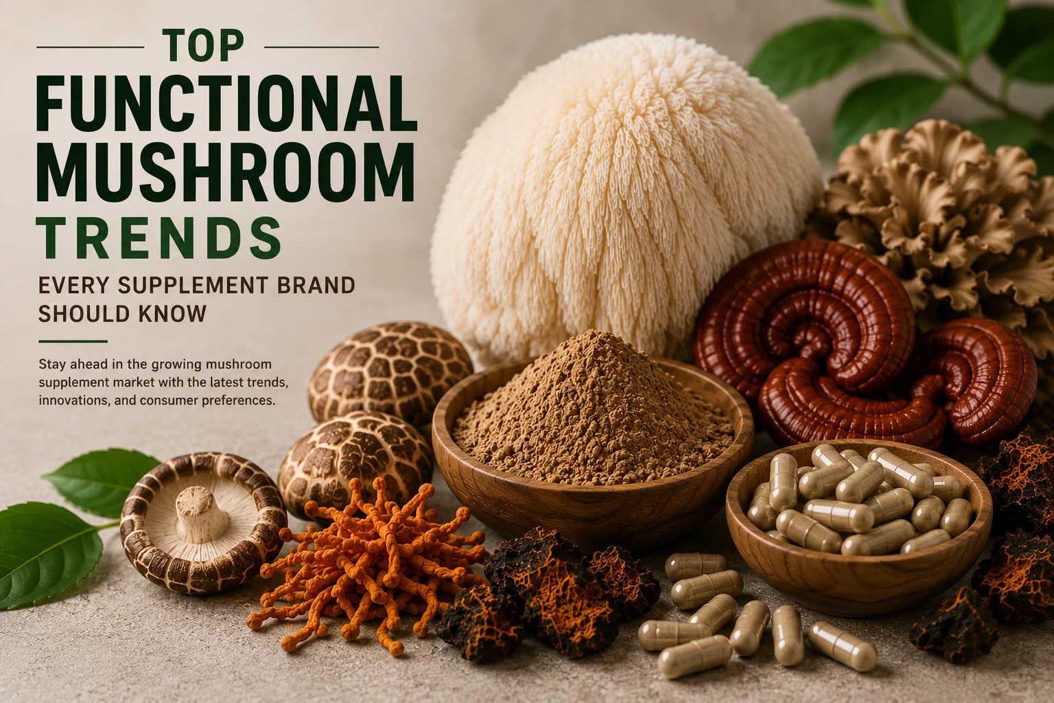 Top Functional Mushroom Trends Every Supplement Brand Should Know