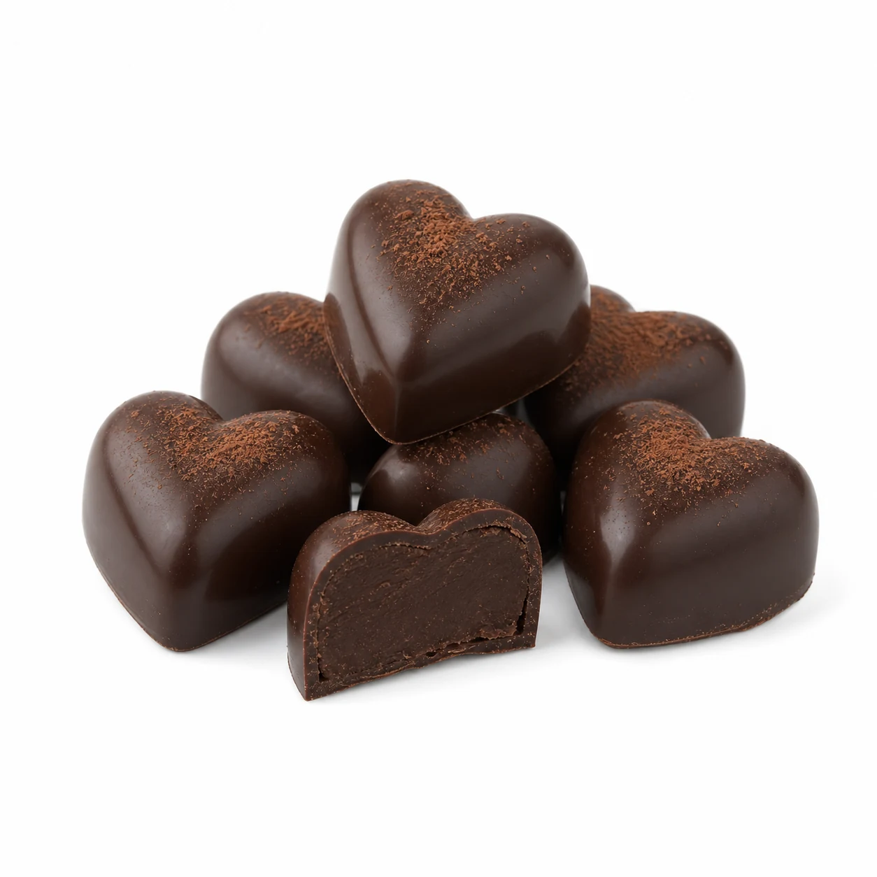 Confectionery - Chocolate hearts with Amanita muscaria - 18 pcs